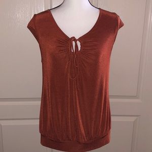 PLUS SIZE - 🍁Orange Sleeveless Blouse - Size 1X 🍁